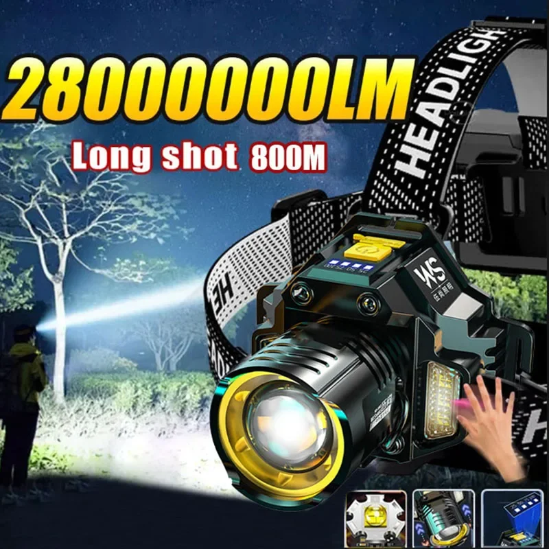 Fishing Headlamp - Poderoso led farol sensor de movimento