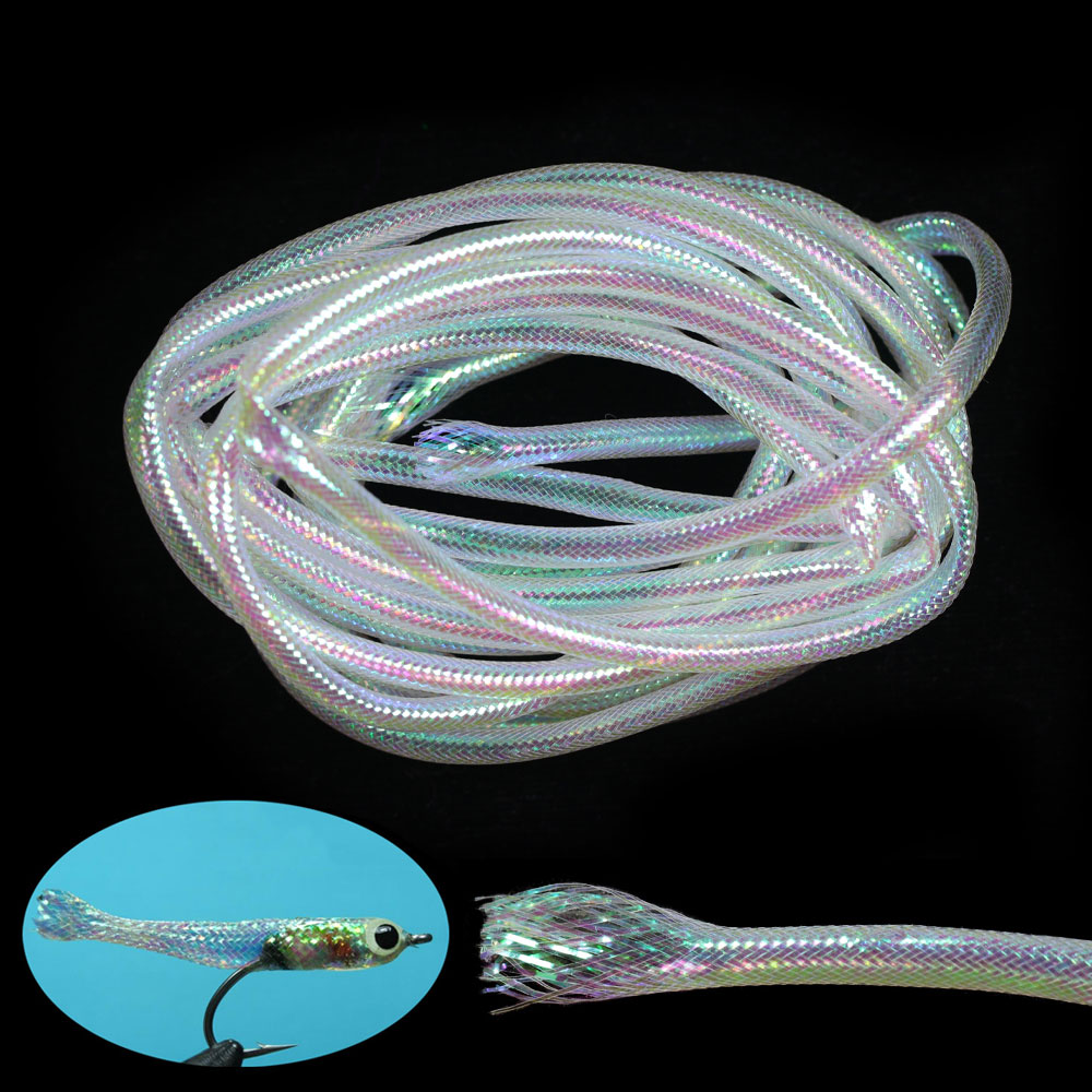 Fishing Equipment Bundle - 4/8m trançado pérola branco mylar tubo