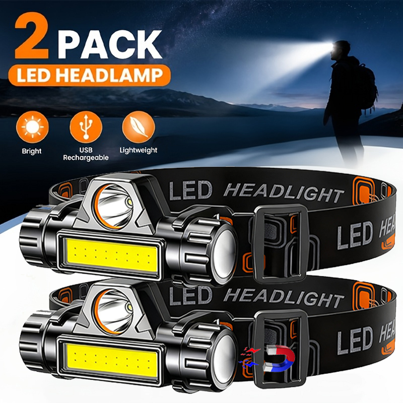 Fishing Headlamp - Lanterna de cabeça LED super brilhante,