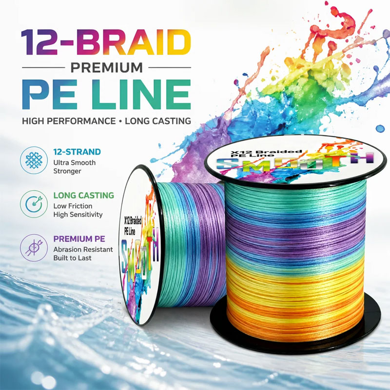 Fishing Equipment Bundle - Linha de Pesca Trançada MATEER 1000/500/300M