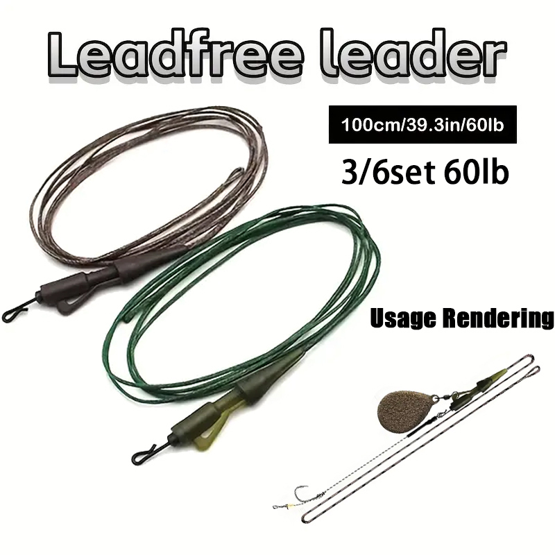 Fishing Equipment Bundle - 3/6pc carpa linha de pesca pronto