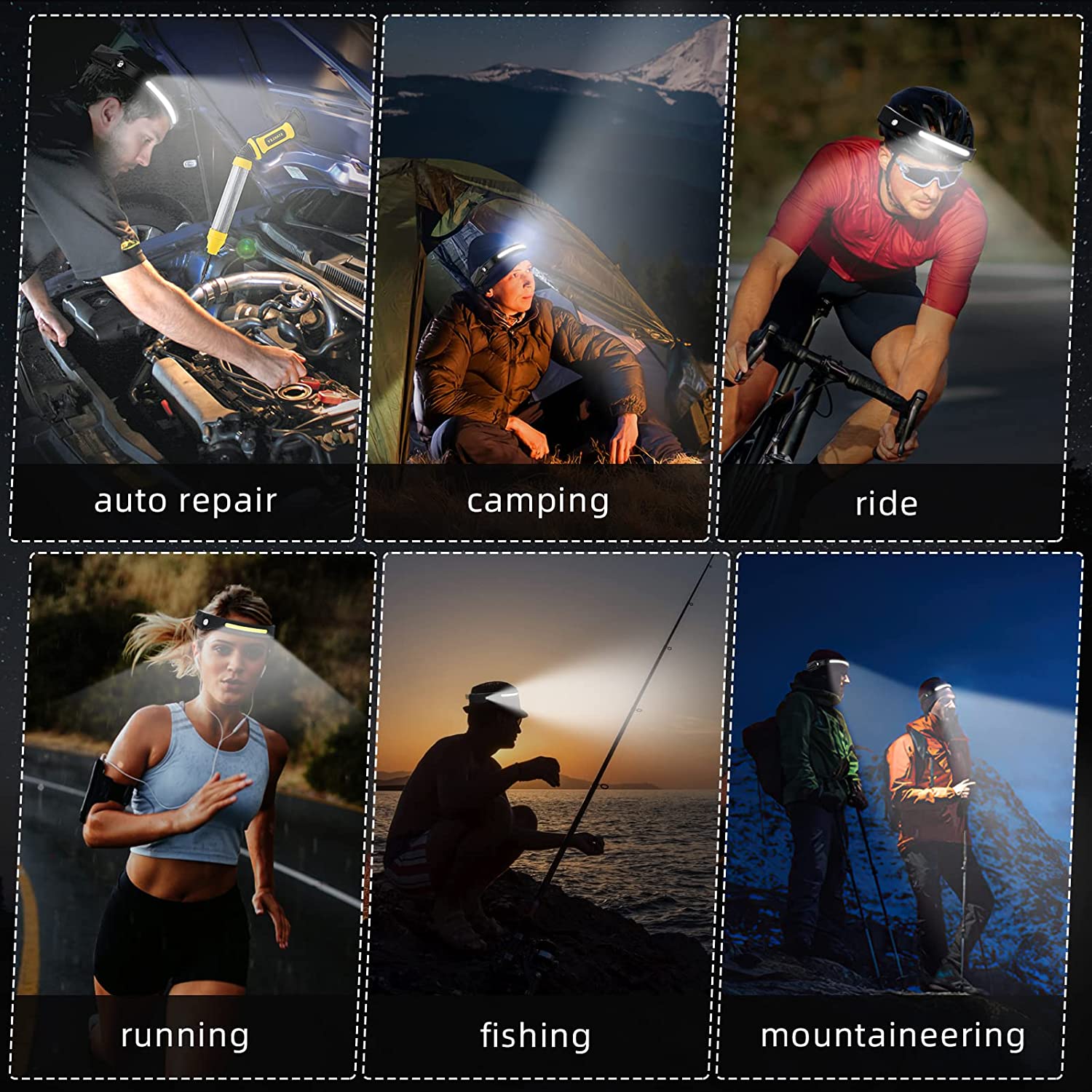 Sensor farol led cabeça lanter - Fishing Headlamp avaliação e preço